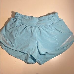 Lululemon Hotty Hot Shorts Low Rise 2.5” Cyan Blue